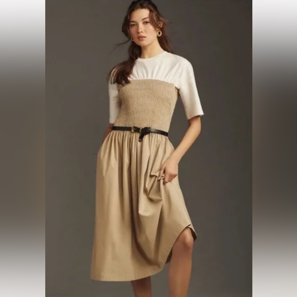 Anthropologie The Lilou Twofer Midi Dress by Maeve